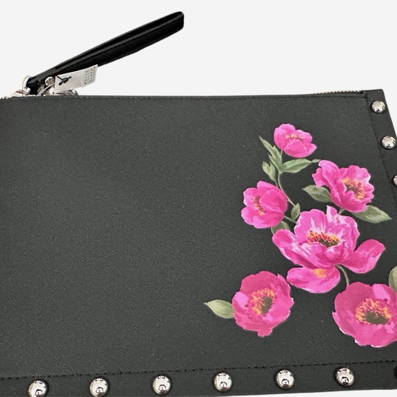 White House Black Market Floral Studded Clutch Wristlet - Picture 4 of 10